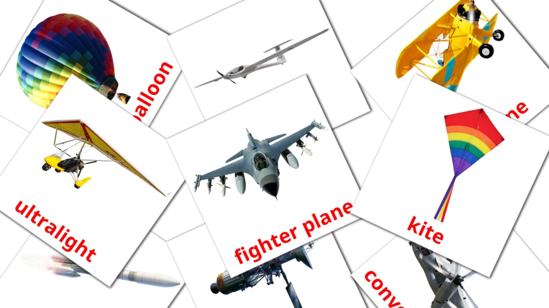 14 Bildkarten für Aircraft