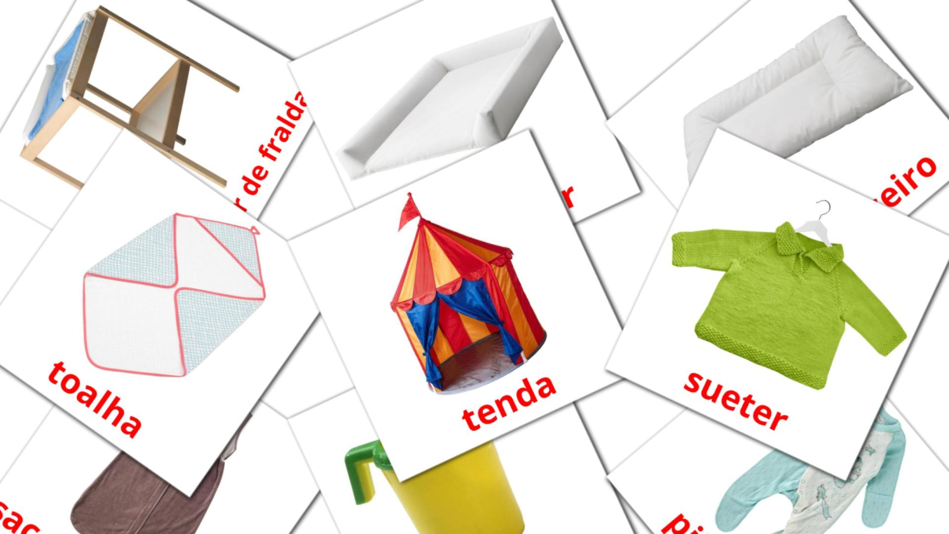 Bebê Vocabulário em português Flashcards