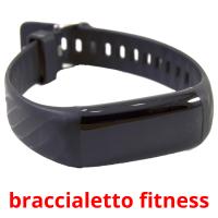 braccialetto fitness flashcards illustrate