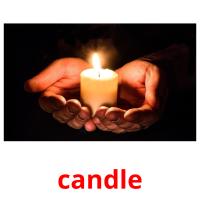 candle picture flashcards