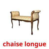chaise longue flashcards illustrate
