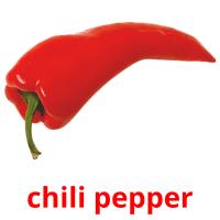 chili pepper picture flashcards