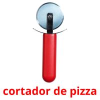 cortador de pizza Tarjetas didacticas