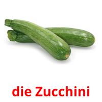 die Zucchini Bildkarteikarten