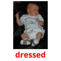 dressed picture flashcards