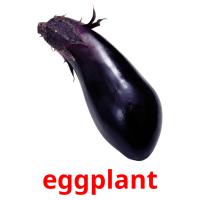 eggplant, aubergine card for translate
