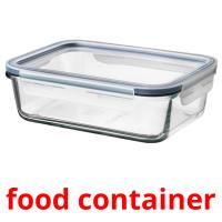 food container card for translate
