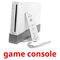 game console picture flashcards