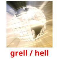 grell / hell Bildkarteikarten