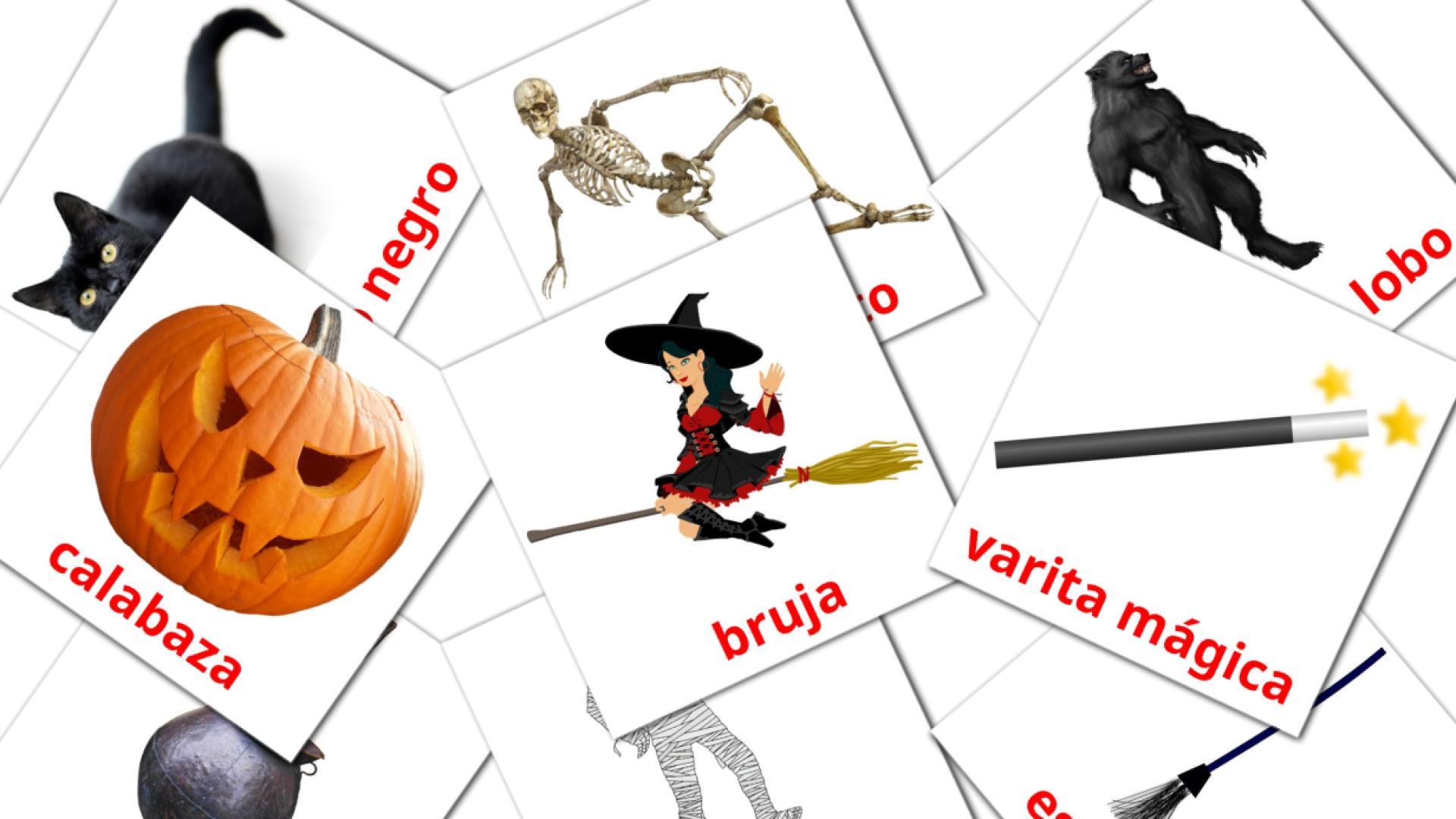 tarjetas didacticas de Halloween