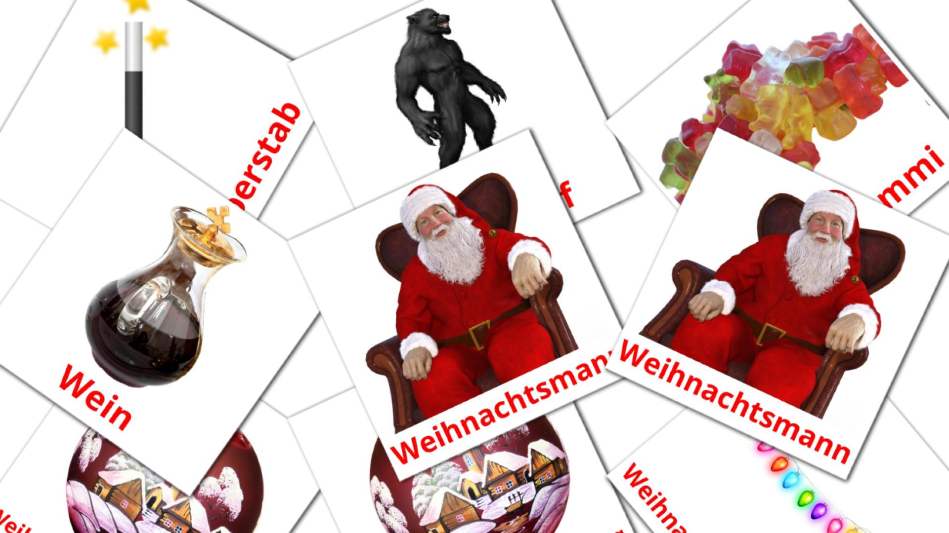 Feiertage Flashcards di vocabolario tedesco