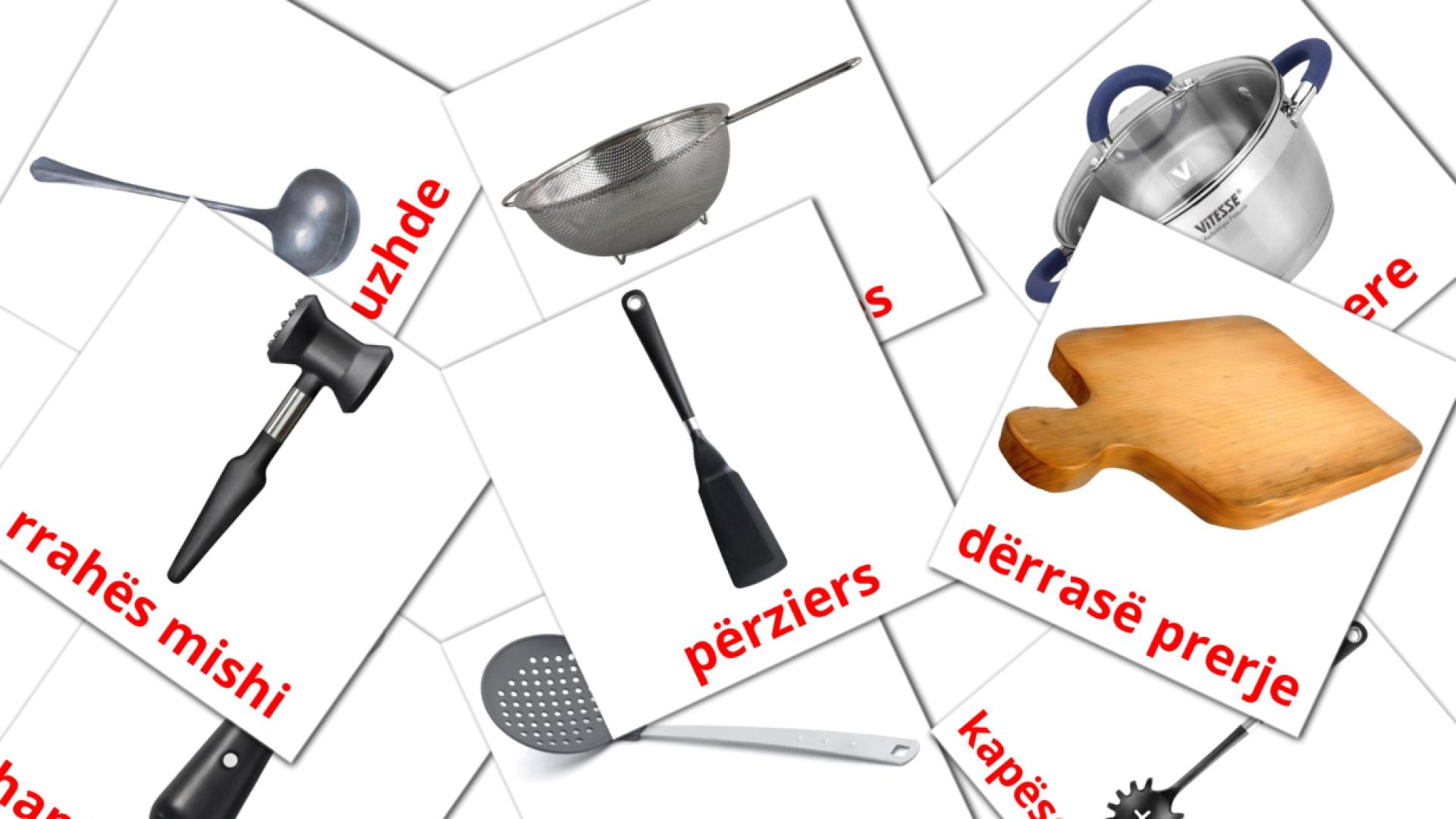 Kitchenware - albanian vocabulary cards