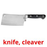 knife, cleaver card for translate