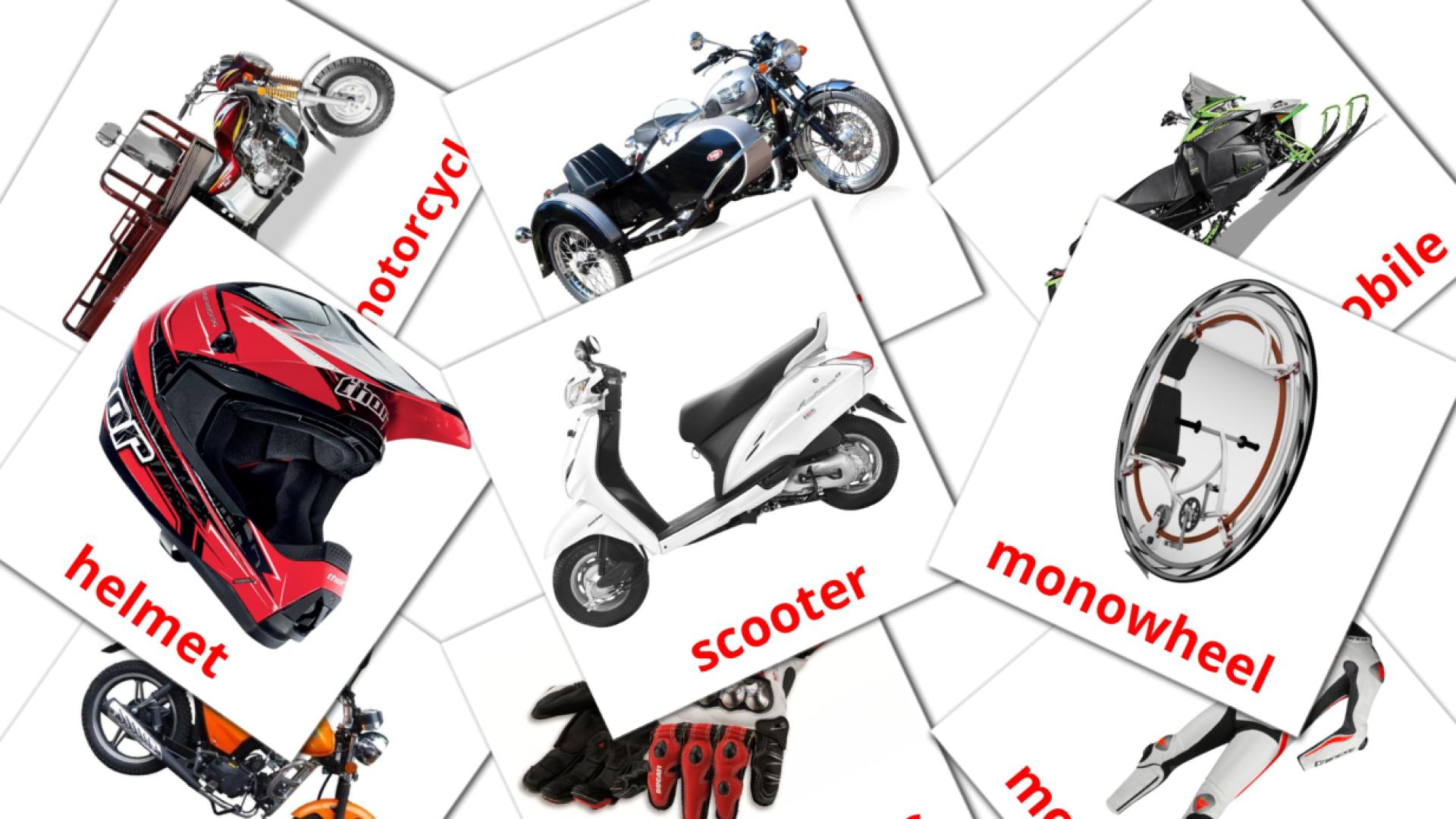 14 Bildkarten für Motorcycles