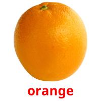orange picture flashcards
