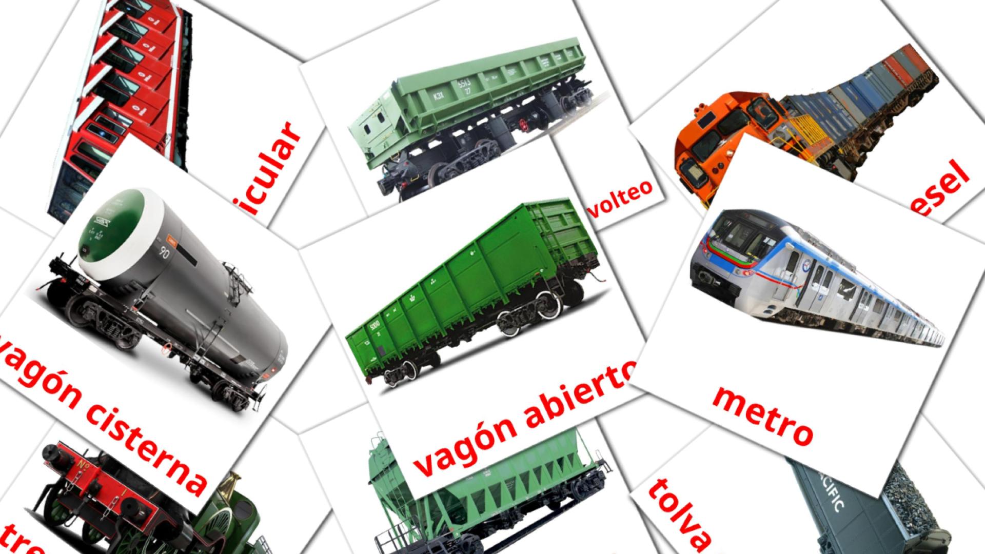 Bildkarten für Transporte ferroviario