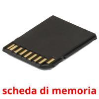 scheda di memoria flashcards illustrate