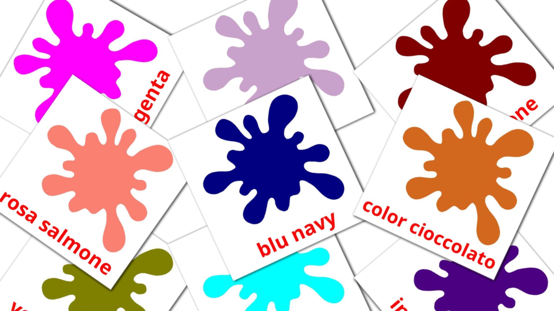 flashcards di Colori secondari
