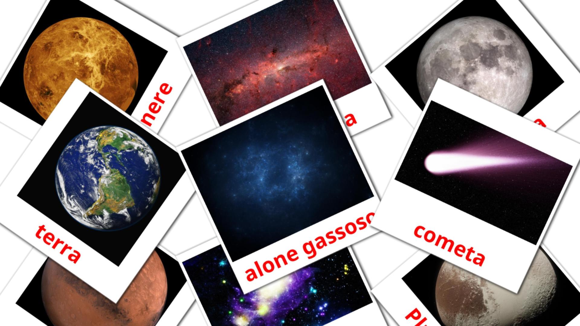 21 flashcards di Sistema solare