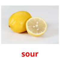 sour picture flashcards
