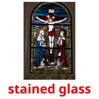 stained glass picture flashcards