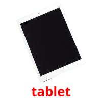 tablet flashcards illustrate