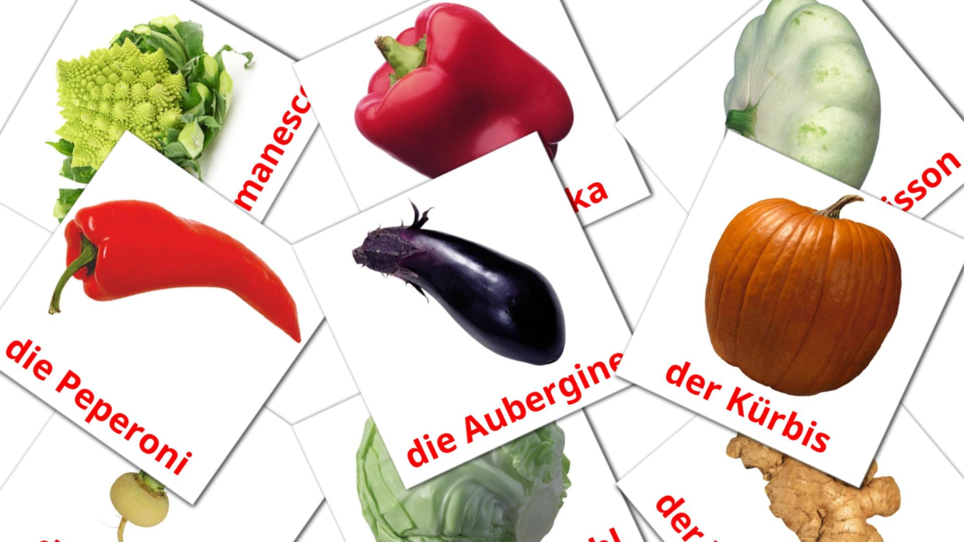 29 Gemüse flashcards