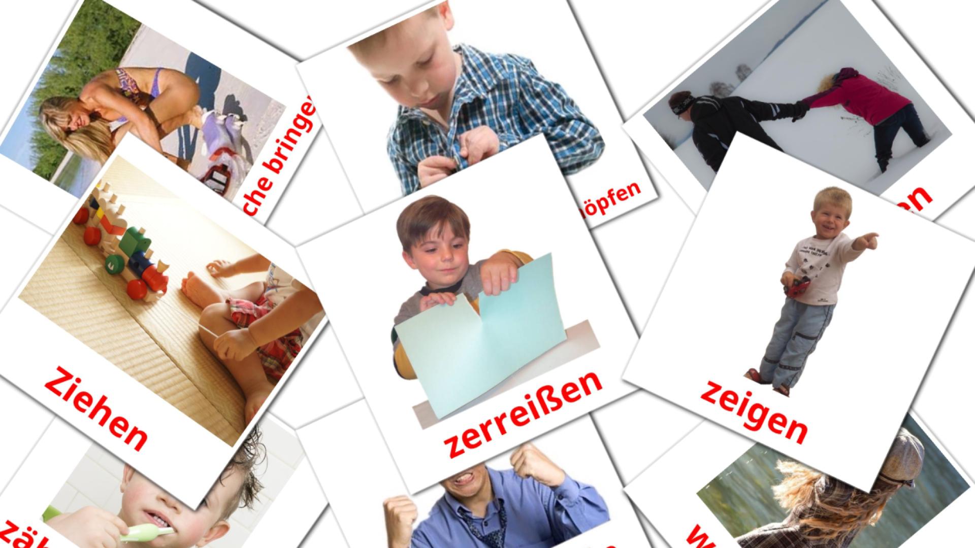 Verben Flashcards di vocabolario tedesco