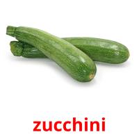 zucchini picture flashcards